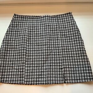 BDG Urban Outfitters Darren Seersucker Black Gingham Mini Skirt Womens Medium